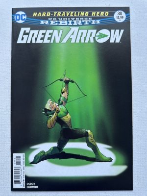 Green Arrow 30 Cover by Otto Schmidt (2016 5th Series DC)