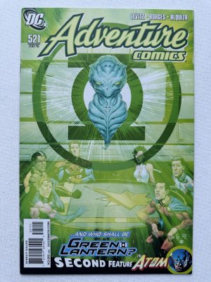 Adventure Comics 521 Cover by Scott Clark & David Beaty (2009 2nd Series DC) Green Lantern / Atom