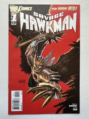 Savage Hawkman 1 Second Printing Variant Cover by Philip Tan (2011 DC)